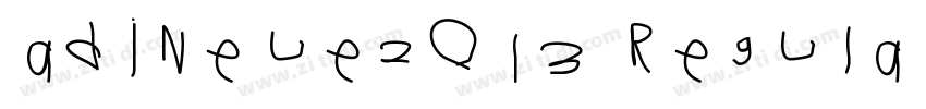 adiNeue2013 Regular字体转换